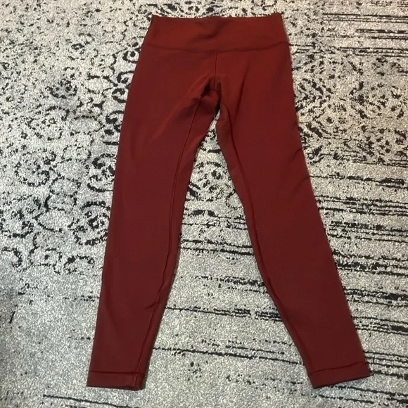 Lululemon Athletica Burgundy Leggings - Picture 3 of 6